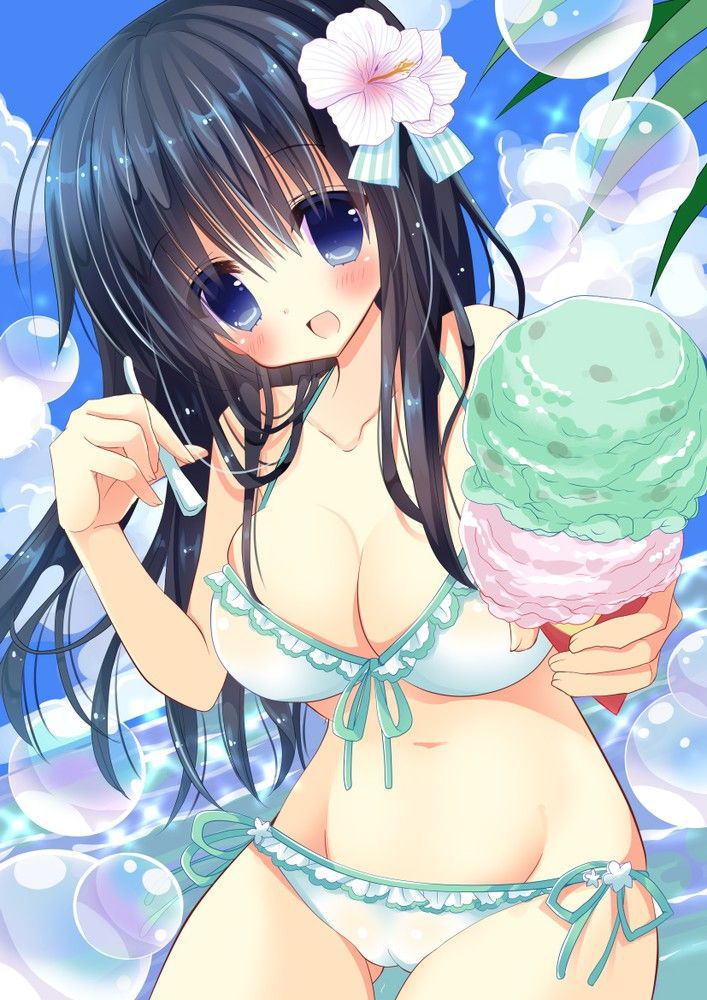 [5/9 the day of ice cream: 50 images of girls with ice cream 1