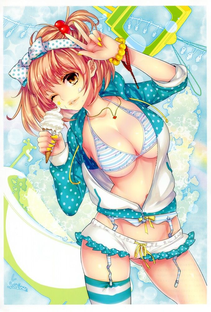 [5/9 the day of ice cream: 50 images of girls with ice cream 17