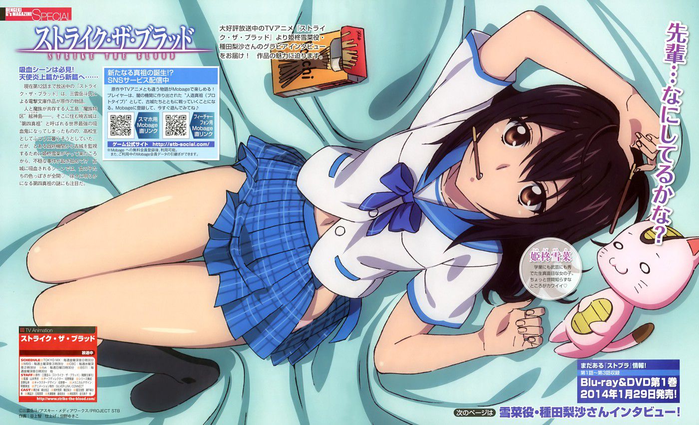 All cute girls anime called "strike the blood" bug is from part4 6