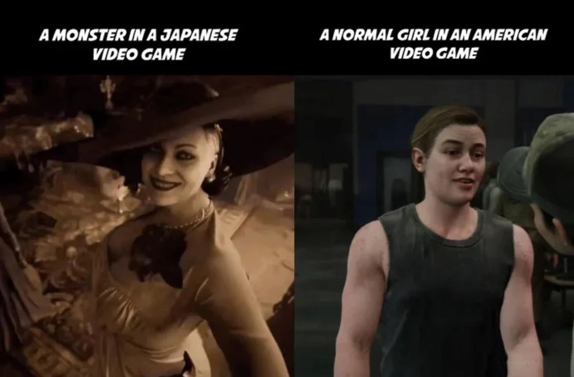 America: "Japan stop making sexually exploitative game characters!!"This is a real woman!!! 17