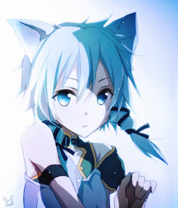 MOE picture of the sword art online ALO blue hair cat ears Chinon 17