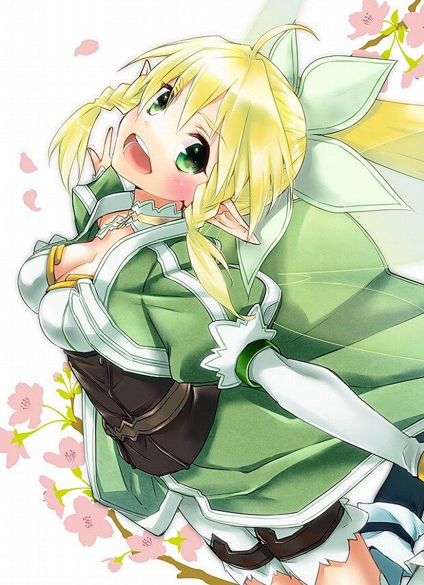 The sword art online cleavage UIA to leafa want sandwiched MoE images 15