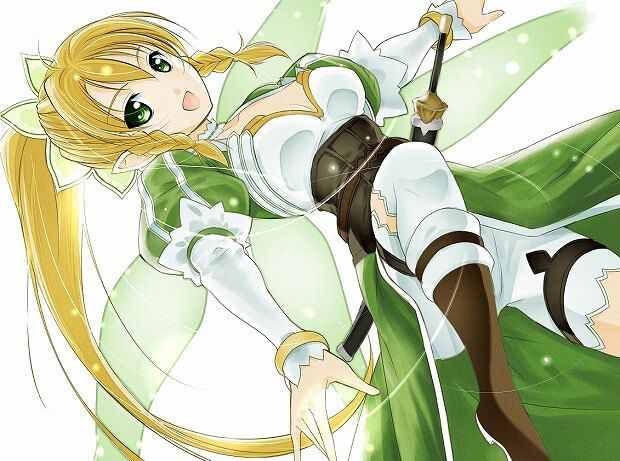 The sword art online cleavage UIA to leafa want sandwiched MoE images 17