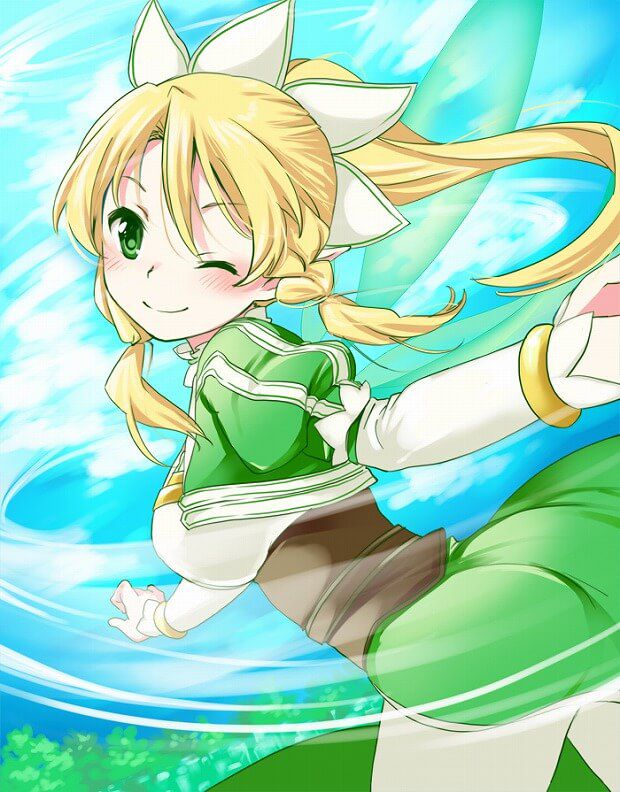 The sword art online cleavage UIA to leafa want sandwiched MoE images 18