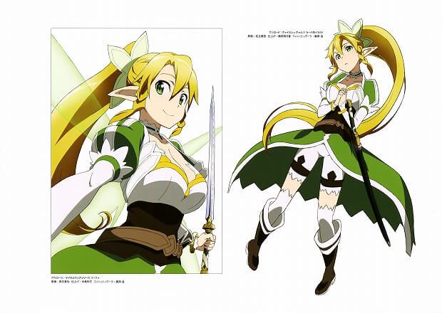 The sword art online cleavage UIA to leafa want sandwiched MoE images 7