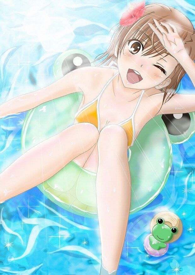 "Railgun 31 misaka Mikoto JC school on water and bikini picture 激shi u w 23