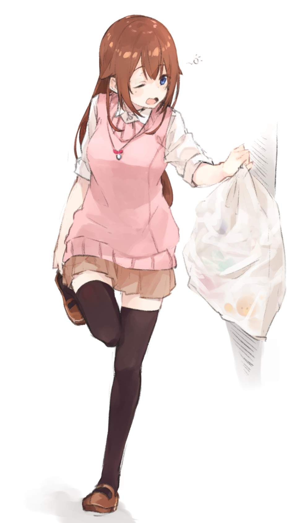 【Morning Eros】Secondary erotic image of a girl throwing away the garbage 17