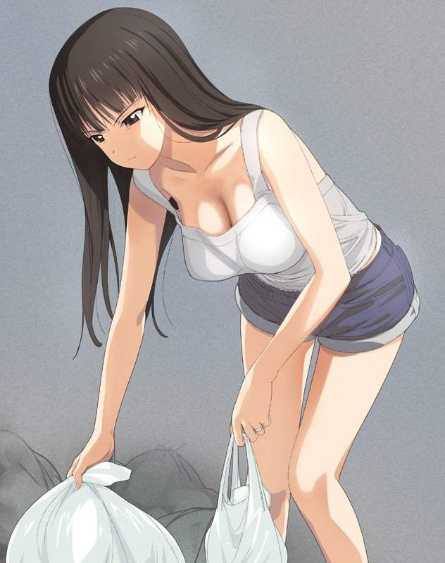 【Morning Eros】Secondary erotic image of a girl throwing away the garbage 2