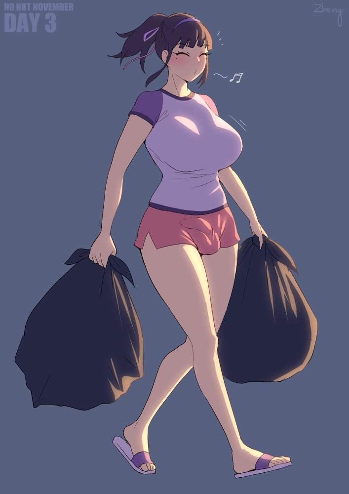 【Morning Eros】Secondary erotic image of a girl throwing away the garbage 22