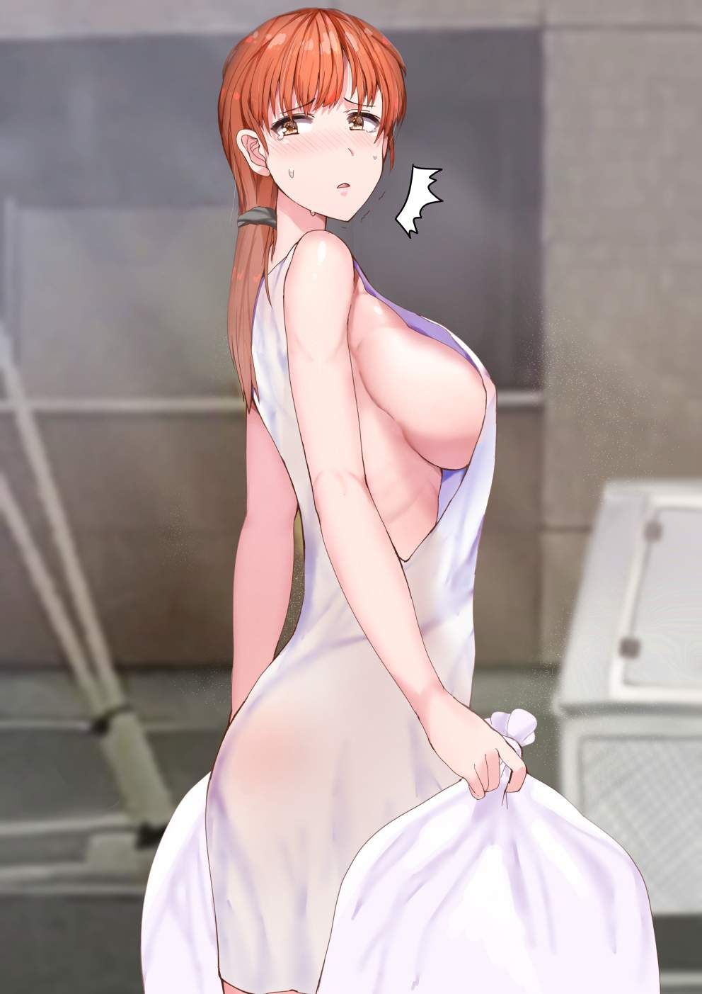 【Morning Eros】Secondary erotic image of a girl throwing away the garbage 37