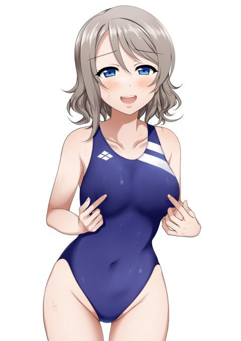【Secondary Erotic】 Here is an erotic image of a girl wearing a swimsuit who wants to slip by forcibly screwing a chimpo into the gap 3