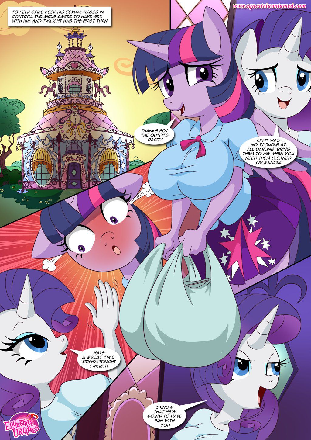 [Palcomix] Sex Ed with Miss Twilight Sparkle (My Little Pony Friendship Is Magic) [Ongoing] 2