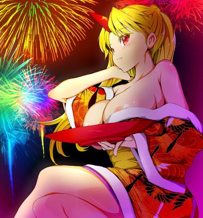 [Secondary erotic] [Touhou Project] to huge breasts big horns secondary character, Mr. hoshiguma_yuugi Yong yi Hama ourselves a picture is like! ① 11