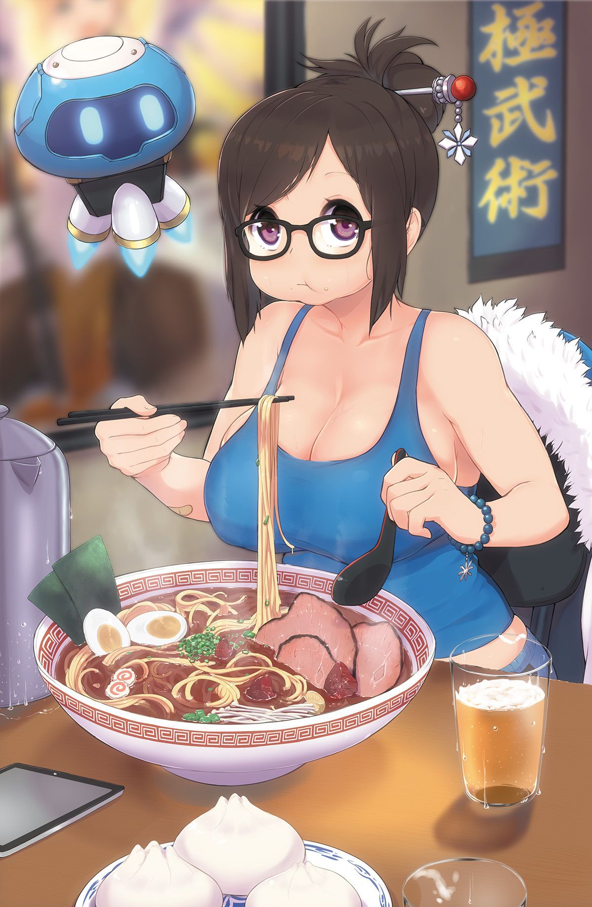 [On a cold night ramen (truth): secondary image of girls eating ramen noodles 15