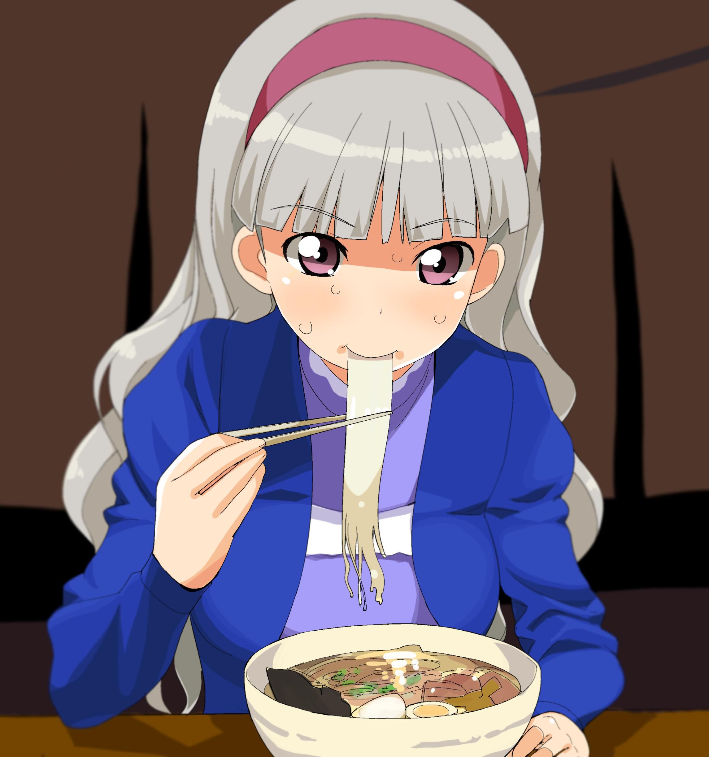 [On a cold night ramen (truth): secondary image of girls eating ramen noodles 17