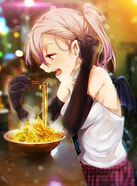 [On a cold night ramen (truth): secondary image of girls eating ramen noodles 20