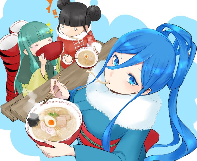 [On a cold night ramen (truth): secondary image of girls eating ramen noodles 30