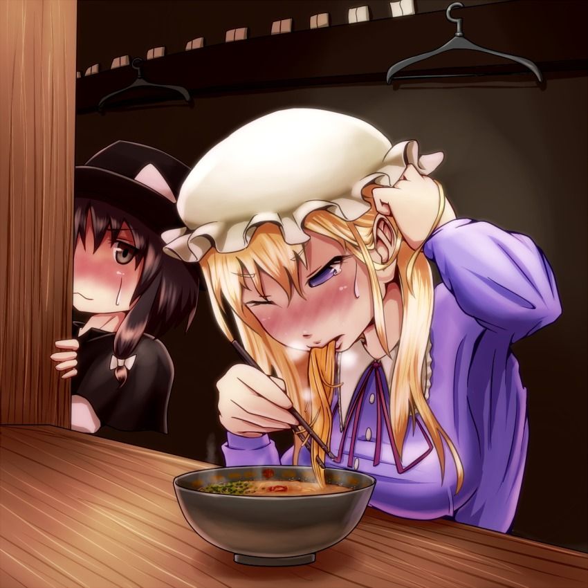 [On a cold night ramen (truth): secondary image of girls eating ramen noodles 33