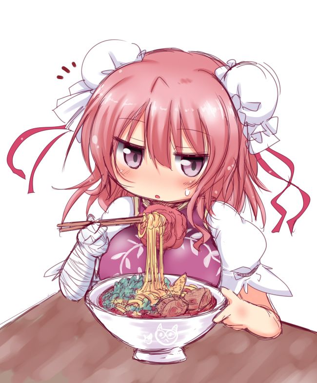 [On a cold night ramen (truth): secondary image of girls eating ramen noodles 36