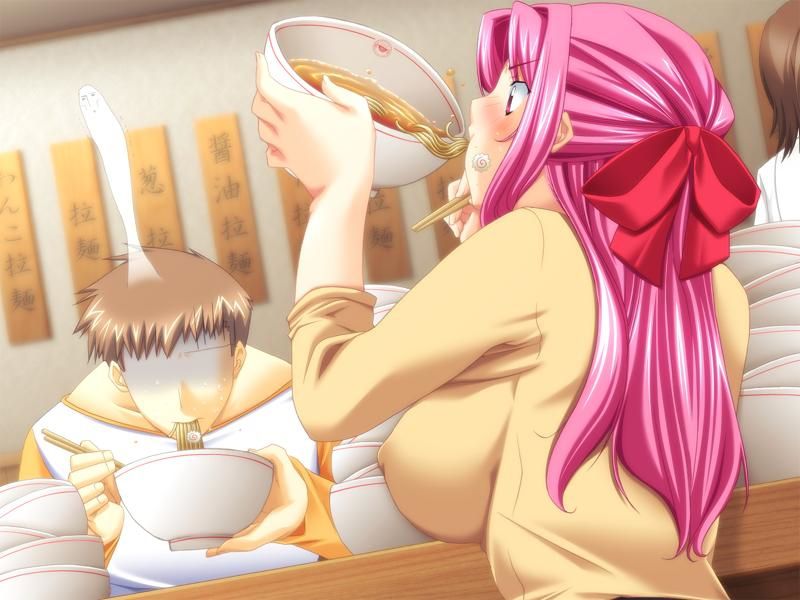 [On a cold night ramen (truth): secondary image of girls eating ramen noodles 37