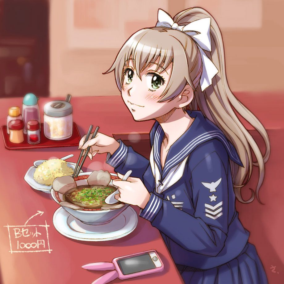 [On a cold night ramen (truth): secondary image of girls eating ramen noodles 39