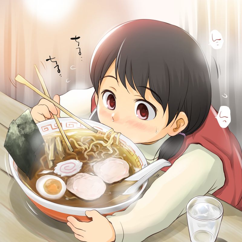 [On a cold night ramen (truth): secondary image of girls eating ramen noodles 4