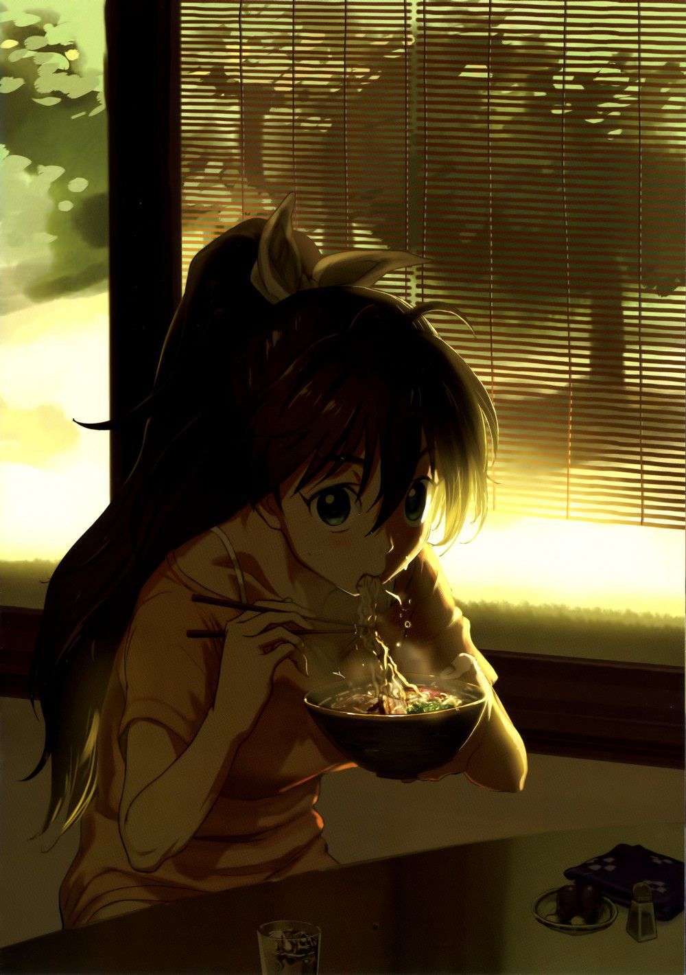 [On a cold night ramen (truth): secondary image of girls eating ramen noodles 5