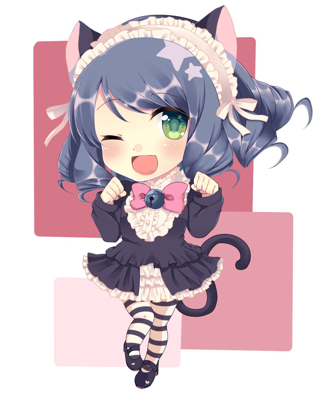 SHOW BY ROCK! The cute Gothic cat ears cyan MoE erotic images part 5 12