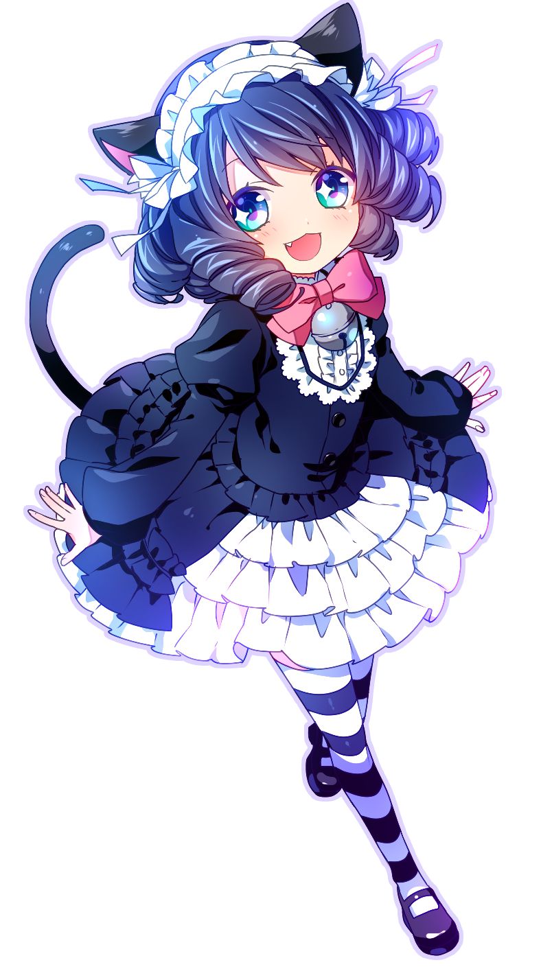SHOW BY ROCK! The cute Gothic cat ears cyan MoE erotic images part 5 17