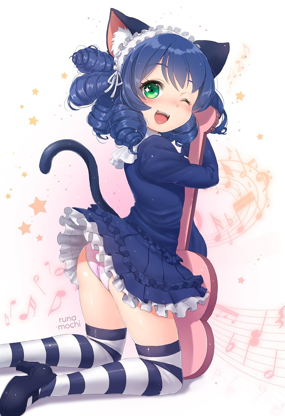 SHOW BY ROCK! The cute Gothic cat ears cyan MoE erotic images part 5 27