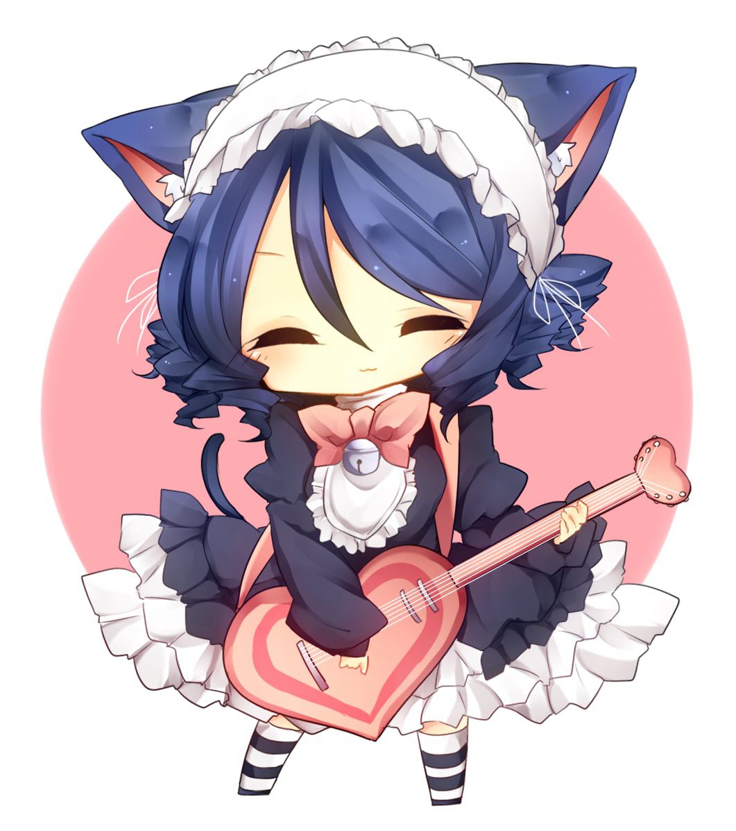SHOW BY ROCK! The cute Gothic cat ears cyan MoE erotic images part 5 9