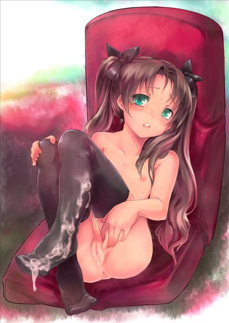 Fate (fate) of erotic pictures and 24 # tohsaka Rin # stocking # black 22
