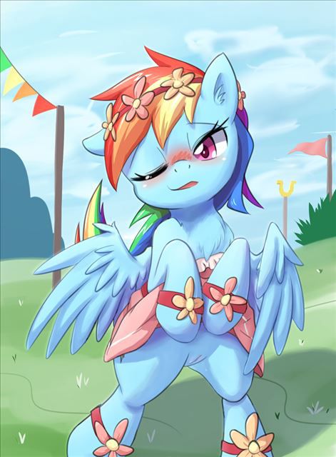 [Kemoner delight! ] My little pony and friends magic-of erotic pictures 21 # Rainbow dash # personification 13