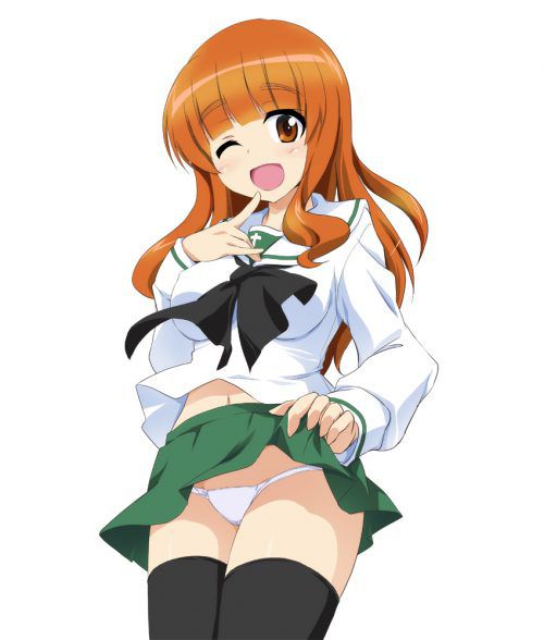 [Girls_und_panzer] Why put cute moo, Saori erotic images! 13