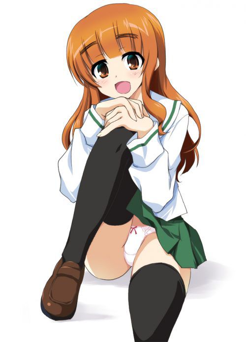 [Girls_und_panzer] Why put cute moo, Saori erotic images! 20