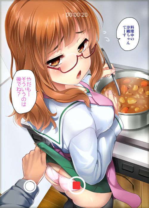 [Girls_und_panzer] Why put cute moo, Saori erotic images! 3