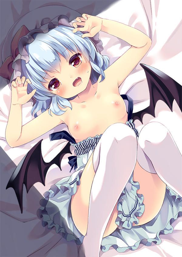 Nude remilia Scarlet Lady's treasured collection. Modest small breasts immediately. breasts and getting breasts accomplished w touhou Project second erotic images 50