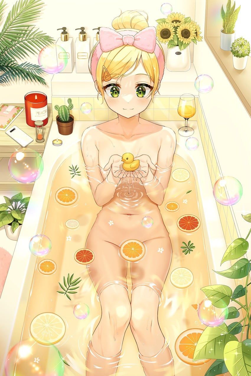 I want to mix with such a girl in the bath!!! But then I'm afraid ♪ that it will be hot flashes in another sense. 32