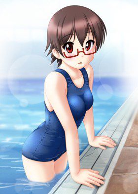 Cute swimsuit two-dimensional images. 4