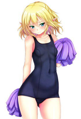 Cute swimsuit two-dimensional images. 7