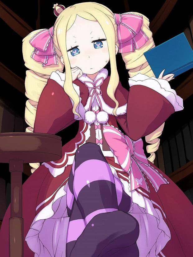 "Re: zero 31 ' loli girl Beatrice MoE picture with blonde drilled 2