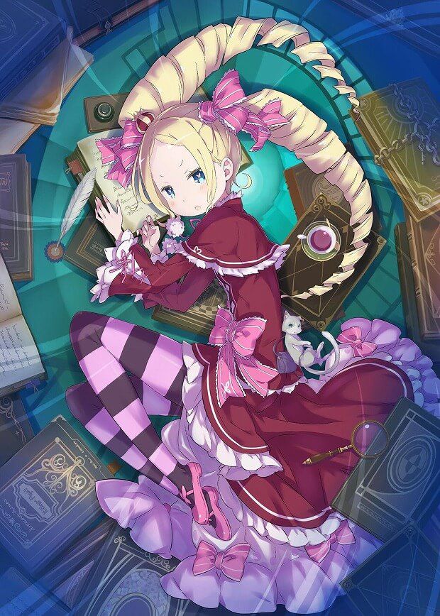 "Re: zero 31 ' loli girl Beatrice MoE picture with blonde drilled 27