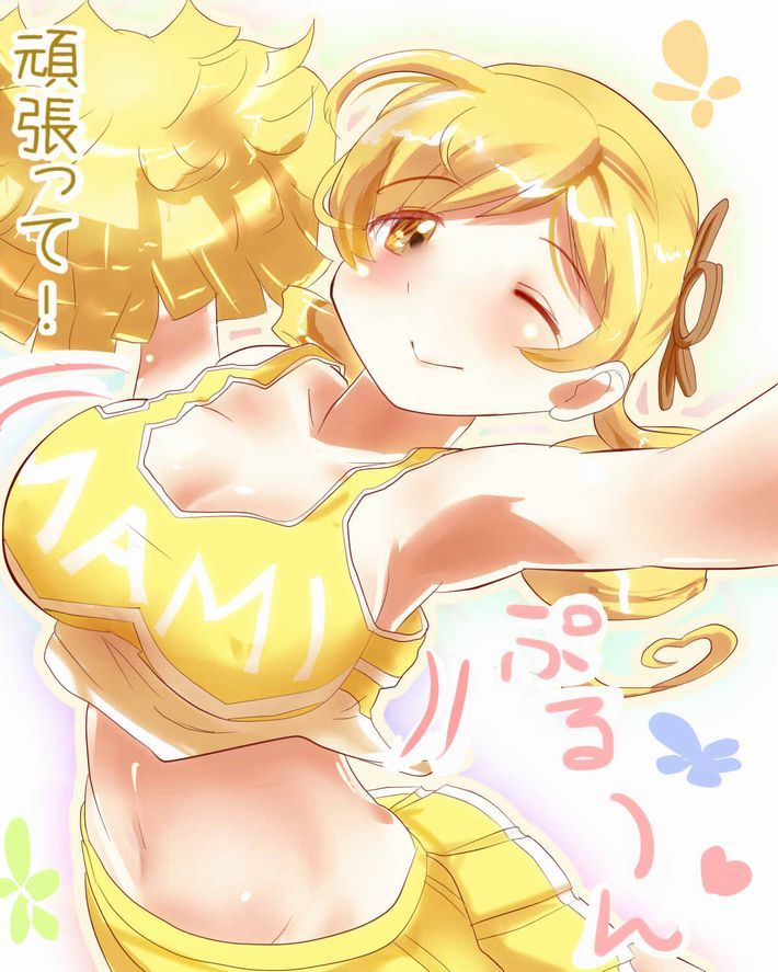 【Secondary Erotic】 Erotic image of a cute cheer girl cheering with a smile and a revealing costume 19