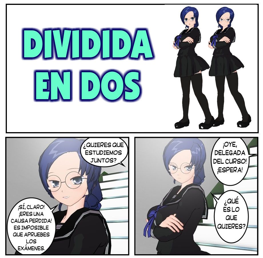 (Henshin-San) Dividida en Dos (Original) (Spanish) (Biblioteca Hentai) 1