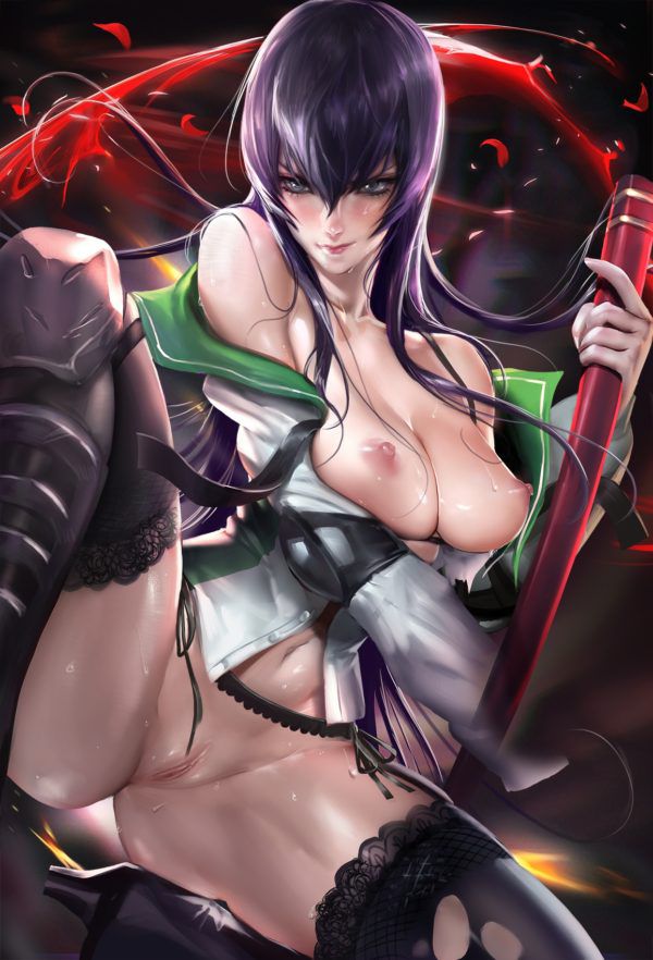 [Highschool of the dead] [Image] Saeko busujima, H past www wwwwwwwww 16