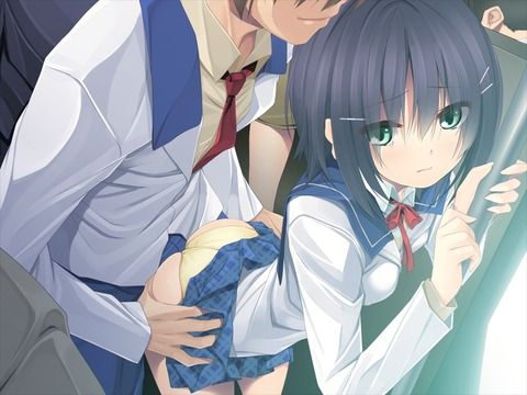 【Erotic Anime Summary】 Beautiful girls who are molested on the train 【44 photos】 5