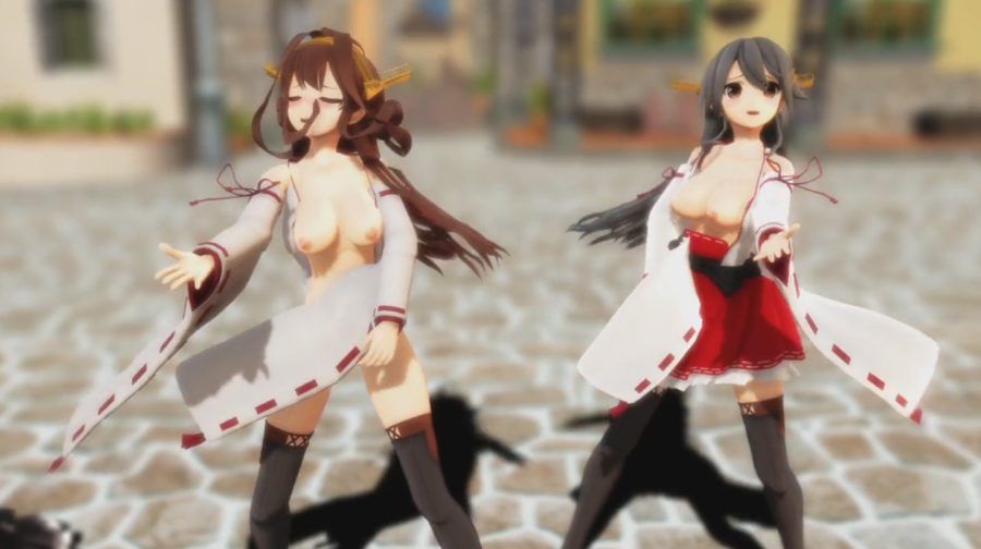 [Ship, MMD, Kongo type 4 sisters dance hip pose SEX! [Hentai movie] 15