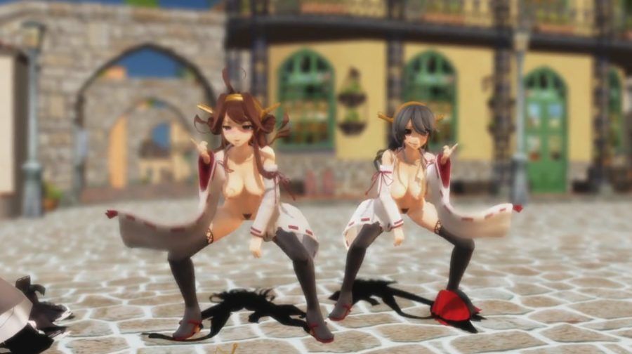 [Ship, MMD, Kongo type 4 sisters dance hip pose SEX! [Hentai movie] 18