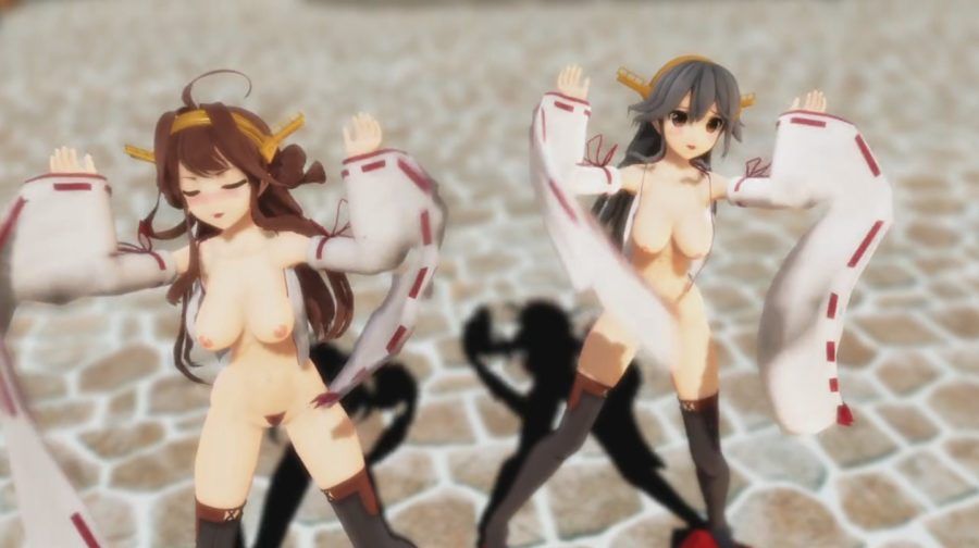 [Ship, MMD, Kongo type 4 sisters dance hip pose SEX! [Hentai movie] 21