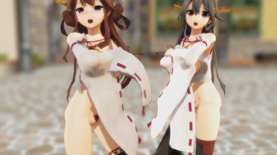 [Ship, MMD, Kongo type 4 sisters dance hip pose SEX! [Hentai movie] 22